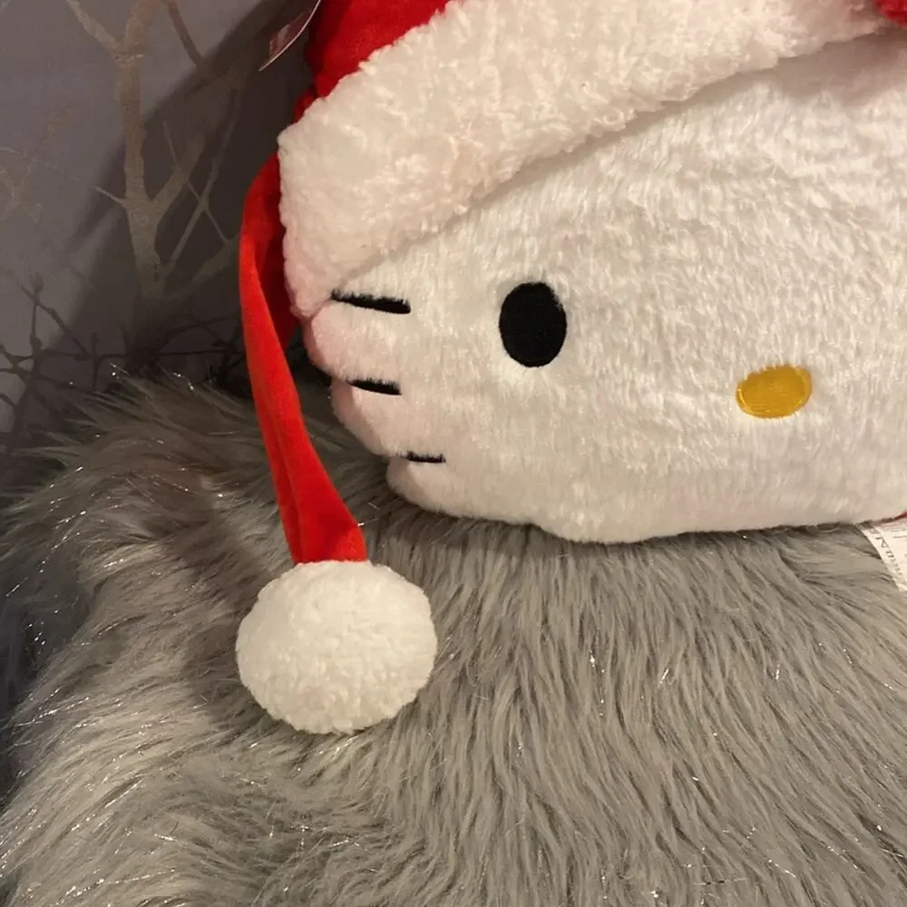 BNWT HELLO KITTY Christmas Santa Hat Pillow
